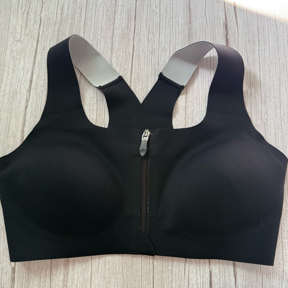 Brooks Dare Zip Front 2.0 DriLayer Sports Bra Black